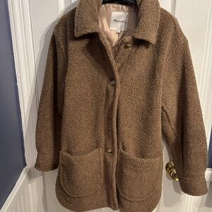 Madewell Boucle teddy coat